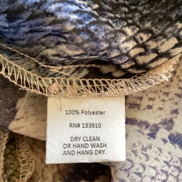 Show Me Your Mumu Snake Print Sleeveless Tunic Top Size Small Sheer Overlay - Picture 3 of 7